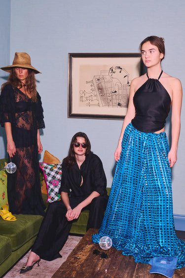 Royal Palm Maxi Skirt | Shadow Stripe Coniglio Palm Beach