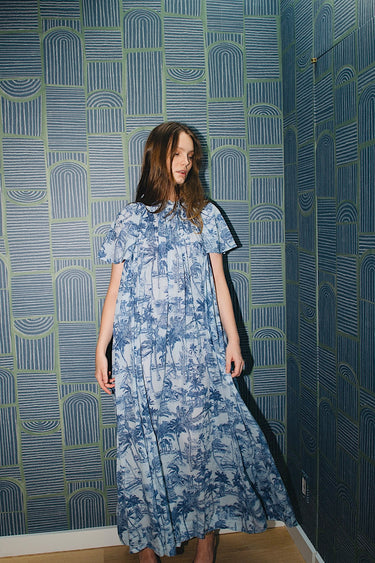 Worth Maxi w/ Flutter Sleeve | Cotton Voile