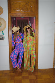 Banyan Pleated Snap Pant | Silk Habotai Coniglio Palm Beach