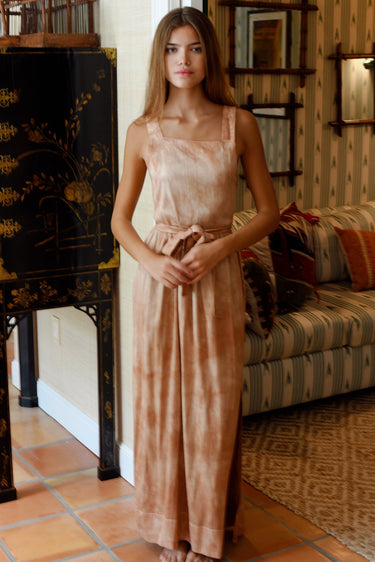 Pinafore Maxi Dress | Silk Dupioni