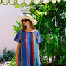 Short Sleeve Dune Mini Dress | Silk Dupioni Coniglio Palm Beach