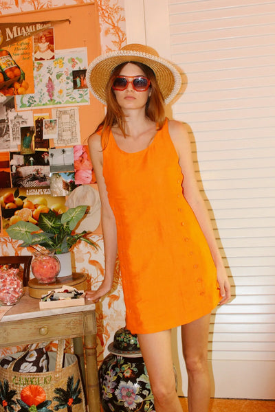 Palmo Mini Dress | Silk Dupioni