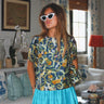 Eve Crop Top | Silk Dupioni Coniglio Palm Beach