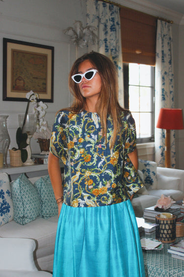 Eve Crop Top | Silk Dupioni