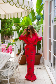 Ruffle Power Pareo™  | Cotton Gauze Coniglio Palm Beach