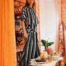 Palmer Wide Leg Pant | Silk Habotai Hand Dye Blue Coniglio Palm Beach