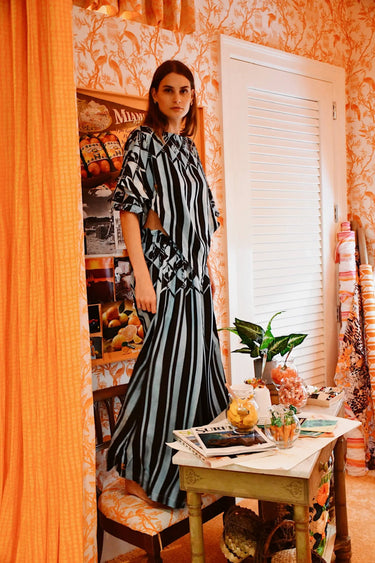 Handkerchief Piper Blouse | Silk Habotai Coniglio Palm Beach