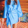 Fran Belted Mini Dress | Silk Dupioni Coniglio Palm Beach