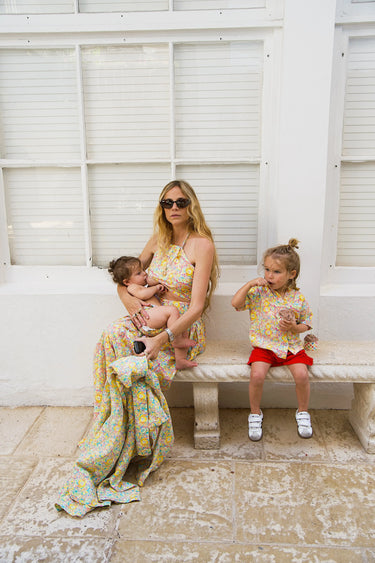 Kids Mimi Button Down | Cotton Gauze Coniglio Palm Beach