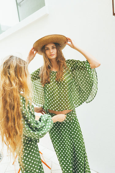 Cricket Flutter Sleeve Top | Chiffon