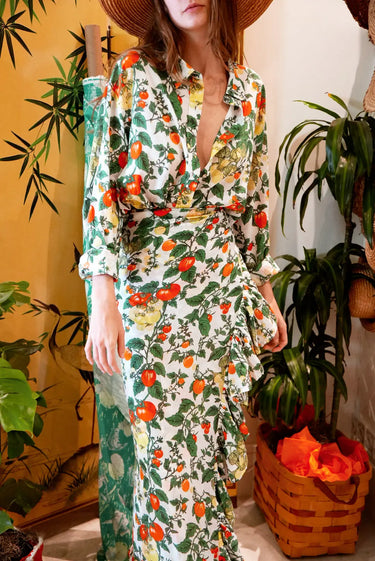 Ruffle Power Pareo™  | Cotton Gauze Coniglio Palm Beach