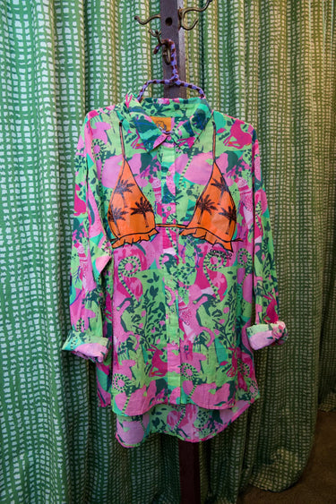 Business Casual Button Down | Cotton Voile Coniglio Palm Beach