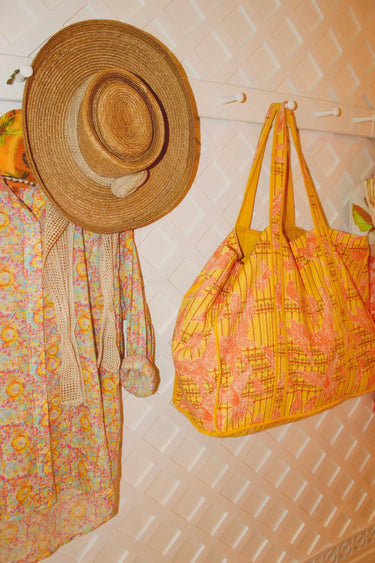 Large Quilted Travel Bag | Velour Terry Coniglio Palm Beach