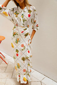 Ruffle Power Pareo™  | Cotton Gauze Coniglio Palm Beach