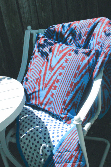 Reversible Throw Pillow | Cotton Percale