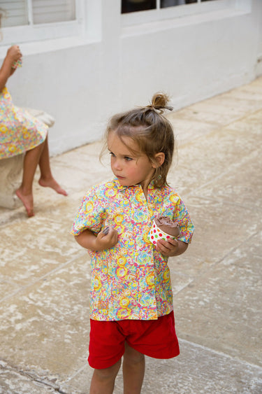 Kids Mimi Button Down | Cotton Gauze