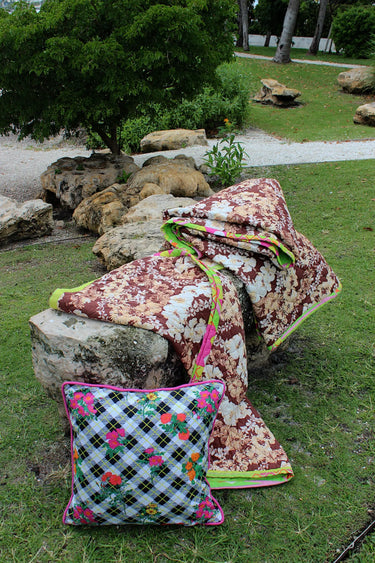 Baby Reversible Quilt | Cotton Percale Coniglio Palm Beach