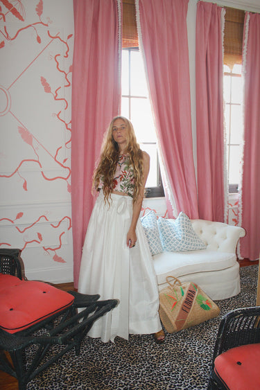 Atlantic Maxi Ball Skirt | Silk Dupioni Coniglio Palm Beach