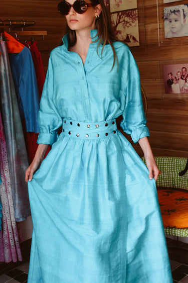 Classic Button Down | Silk Dupioni