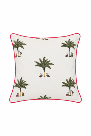 Reversible Throw Pillow | Cotton Percale