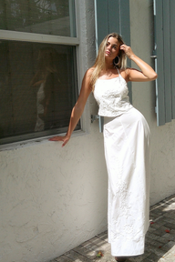 Monroe Adjustable Bustle Maxi Skirt | Cotton Poplin