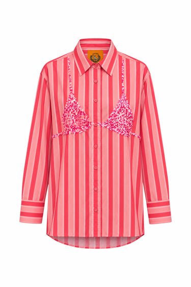 Business Casual Button Down w/ Sequins | Cotton Voile