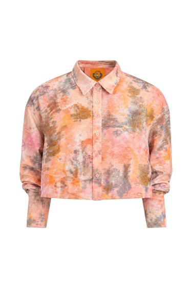 Cropped Classic Button Down | Silk Dupioni