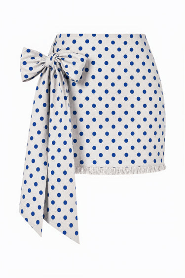 Lulu Mini Wrap Skirt | Cotton Linen