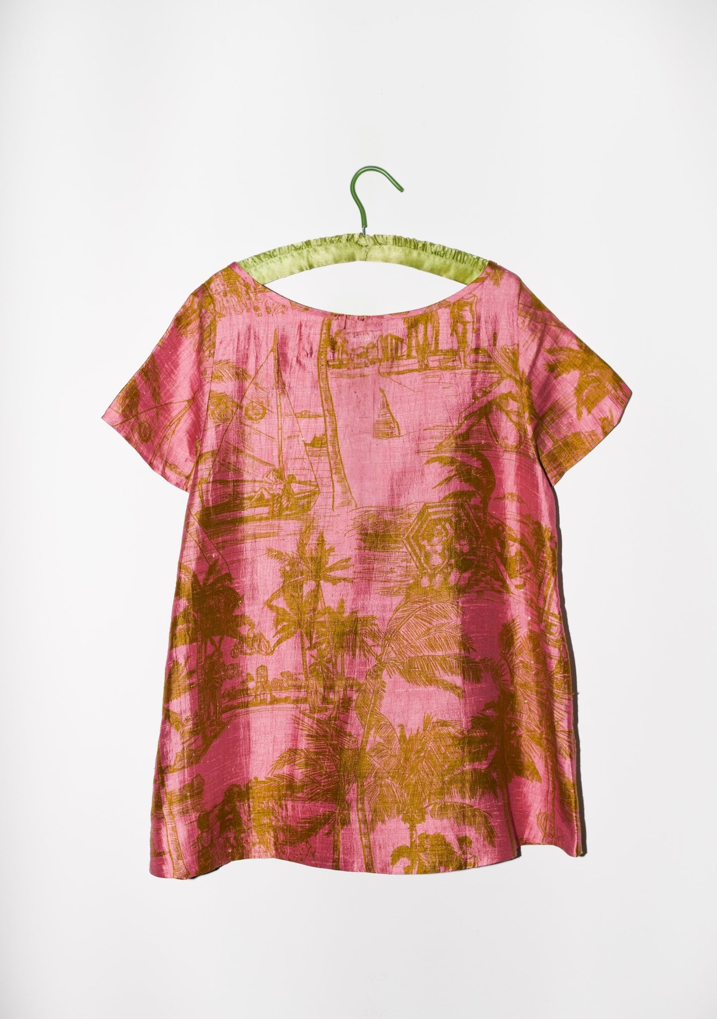 Short Sleeve Dune Mini Dress | Silk Dupioni