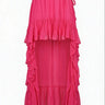 Royal Palm High Low Mini Skirt | Chiffon Coniglio Palm Beach