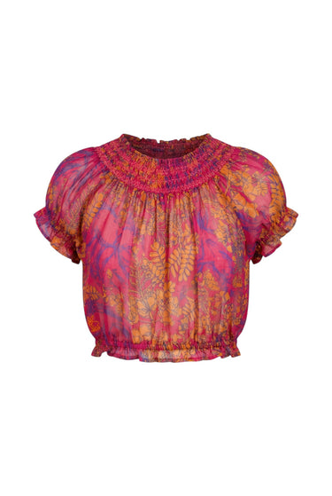 Hand Dye Laurie Crop Top | Cotton Gauze