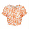 Angler Crop Top | Silk Dupioni Coniglio Palm Beach