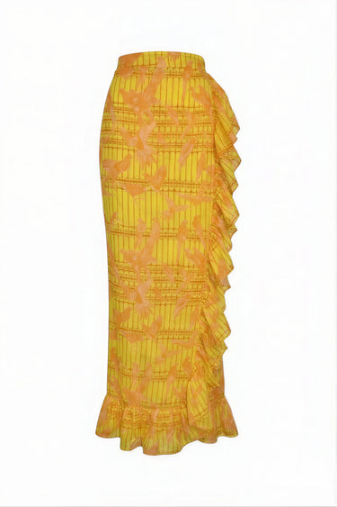 Ruffle Power Pareo™  | Cotton Gauze Coniglio Palm Beach