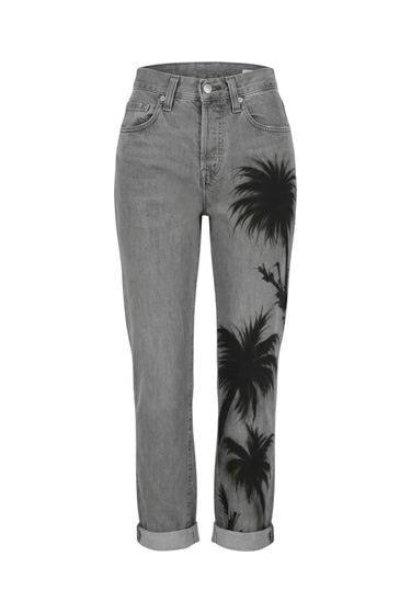 Airbrush Denim Palm Trees | Vintage Denim