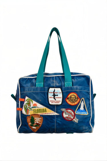 Vintage Patch Man-O-War Bag | Navy