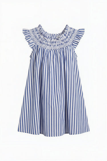 Kids Willa Smocked Mini Dress | Cotton Yarn Dye Coniglio Palm Beach