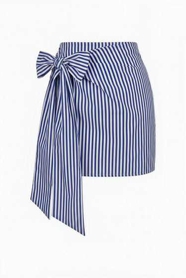 Lulu Mini Wrap Skirt | Cotton Yarn Dye Coniglio Palm Beach