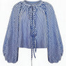Oleander Blouse | Cotton Yarn Dye - PACIFIC STRIPE Coniglio Palm Beach