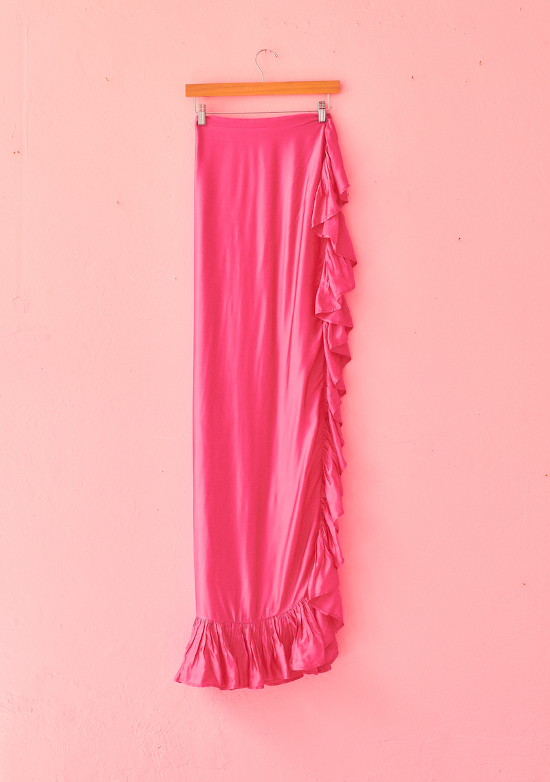 Classic Ruffle Power Pareo™ | Viscose Satin