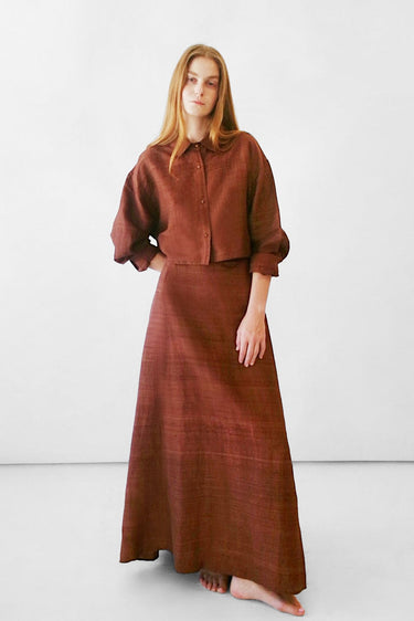 Monroe Adjustable Maxi Bustle Skirt | Silk Dupioni